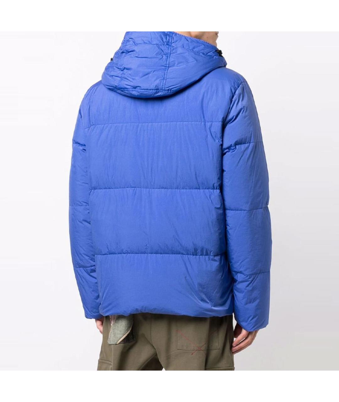 STONE ISLAND Синий пуховик, фото 4