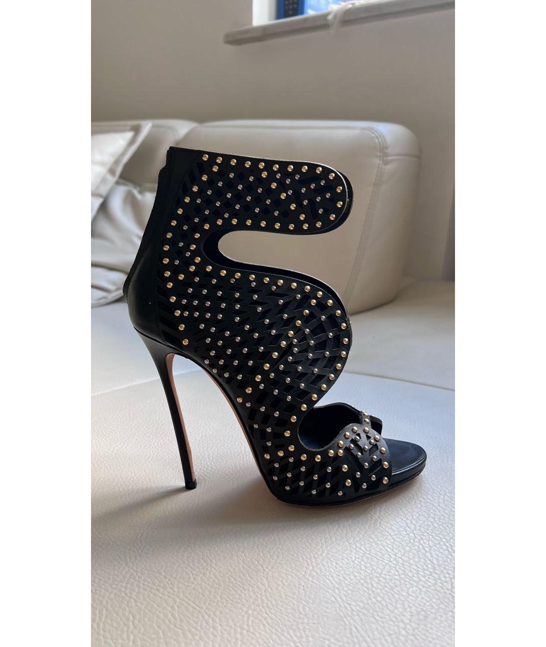 DSQUARED2 Черные кожаные туфли, фото 5
