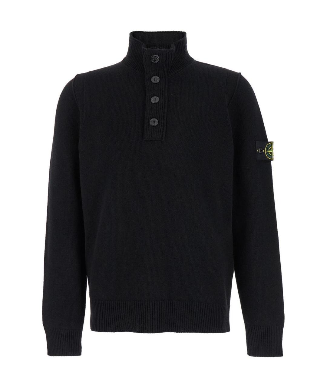 STONE ISLAND Черный джемпер / свитер, фото 1