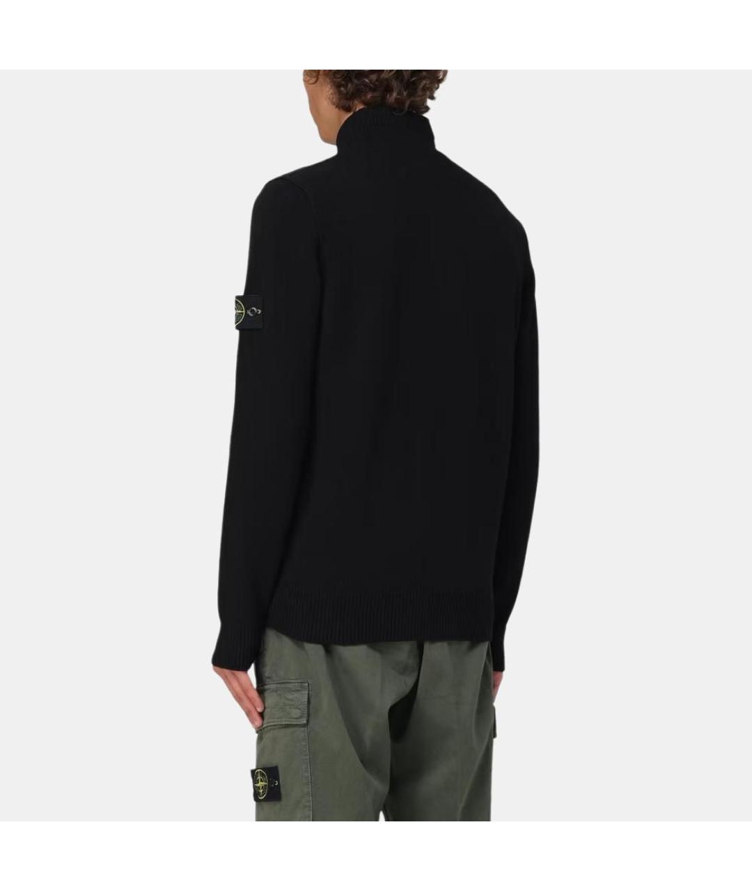 STONE ISLAND Черный джемпер / свитер, фото 5