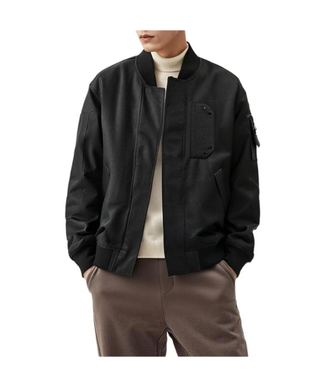 STONE ISLAND Черная куртка, фото 5