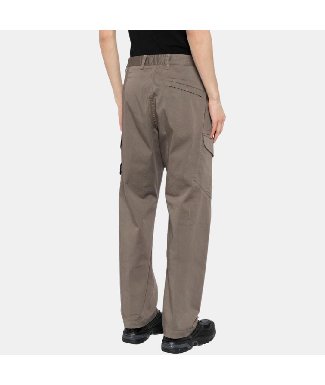 STONE ISLAND Серые повседневные брюки, фото 5