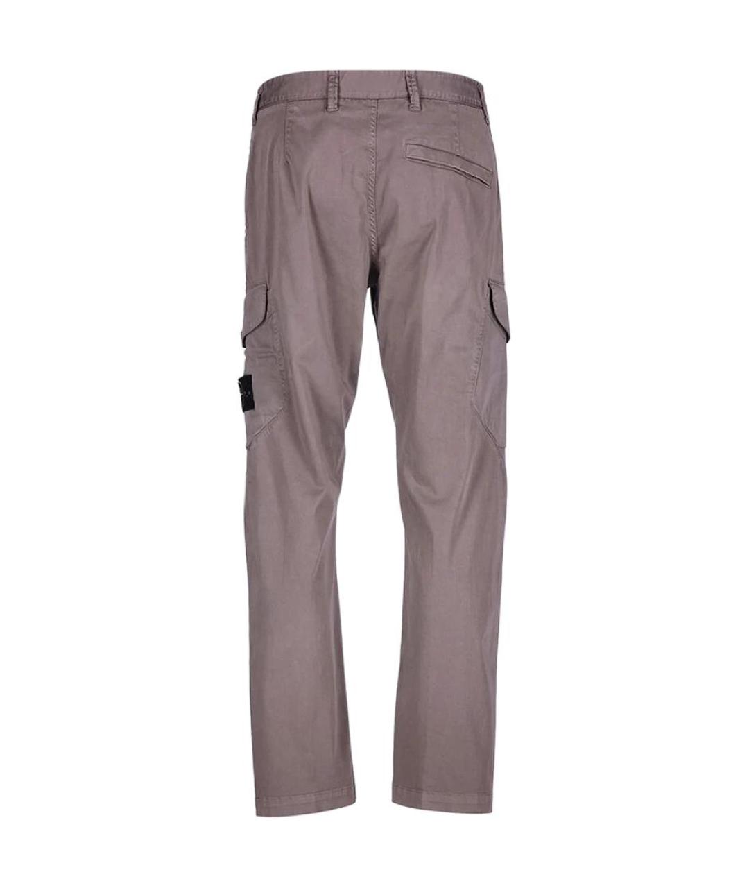 STONE ISLAND Серые повседневные брюки, фото 2