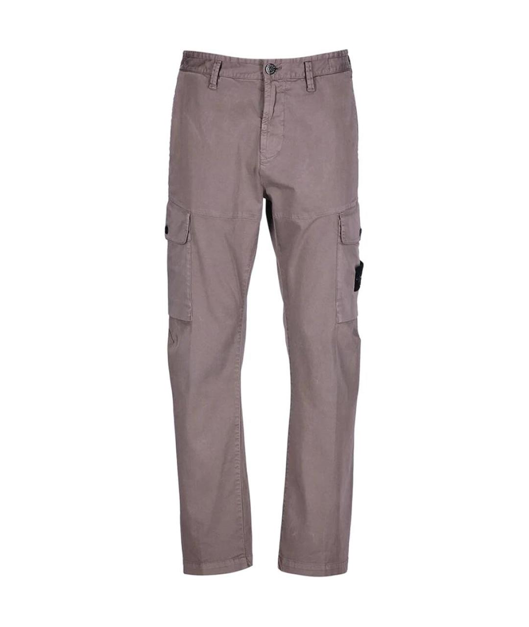 STONE ISLAND Серые повседневные брюки, фото 1