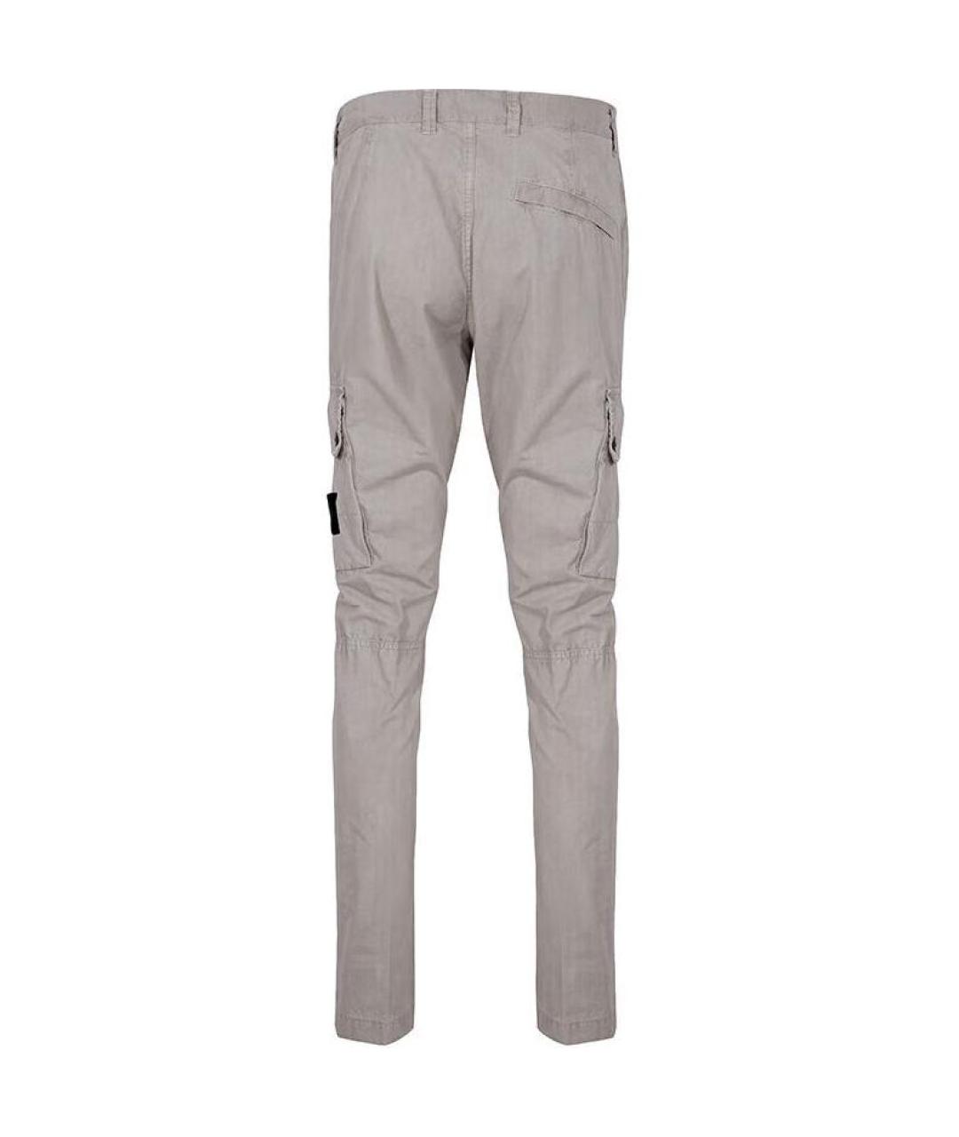 STONE ISLAND Коричневые повседневные брюки, фото 2