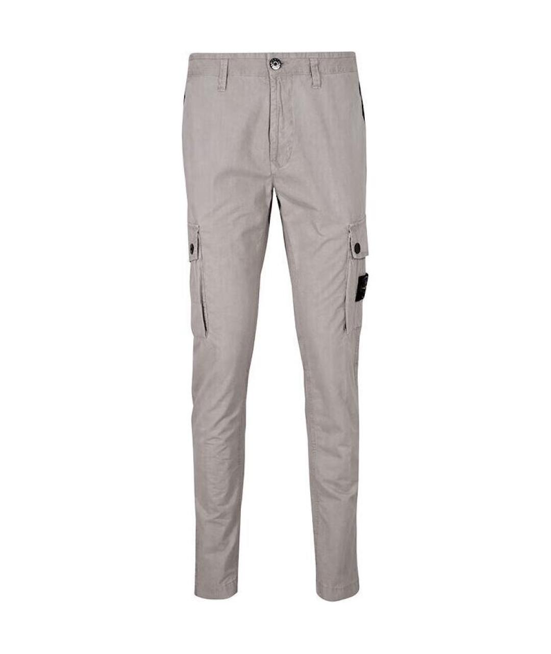 STONE ISLAND Коричневые повседневные брюки, фото 1