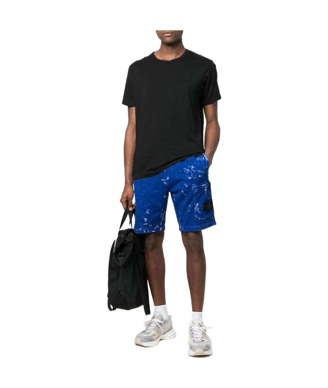 STONE ISLAND Синие шорты, фото 2