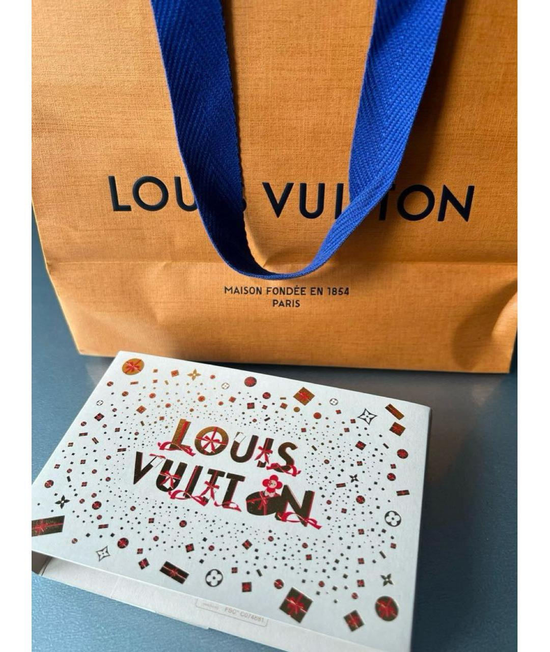 LOUIS VUITTON Коричневый кожаный браслет, фото 6
