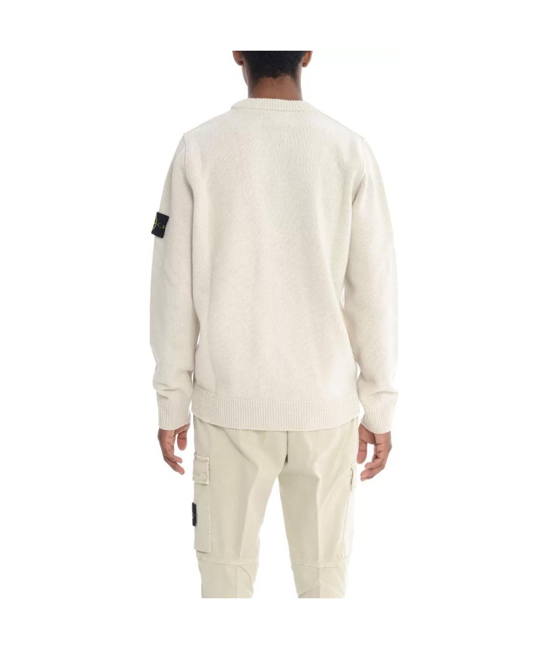 STONE ISLAND Бежевый джемпер / свитер, фото 5