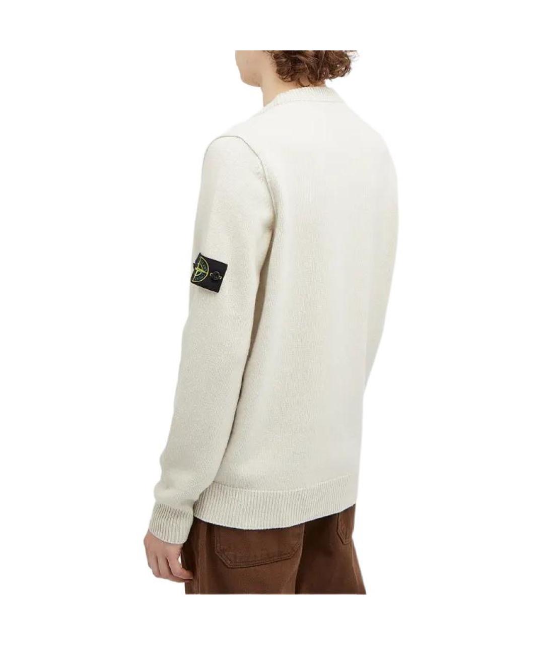 STONE ISLAND Бежевый джемпер / свитер, фото 3