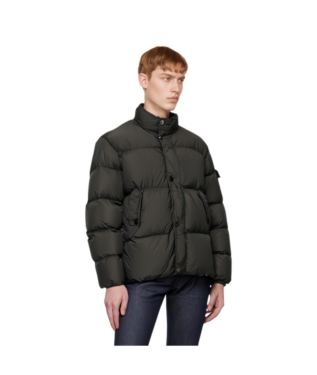 STONE ISLAND Антрацитовый пуховик, фото 3