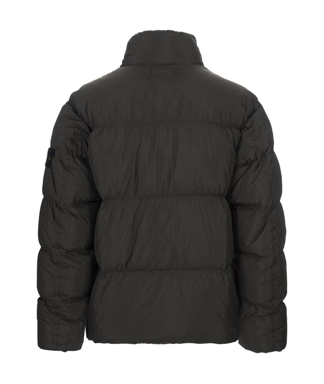 STONE ISLAND Антрацитовый пуховик, фото 2