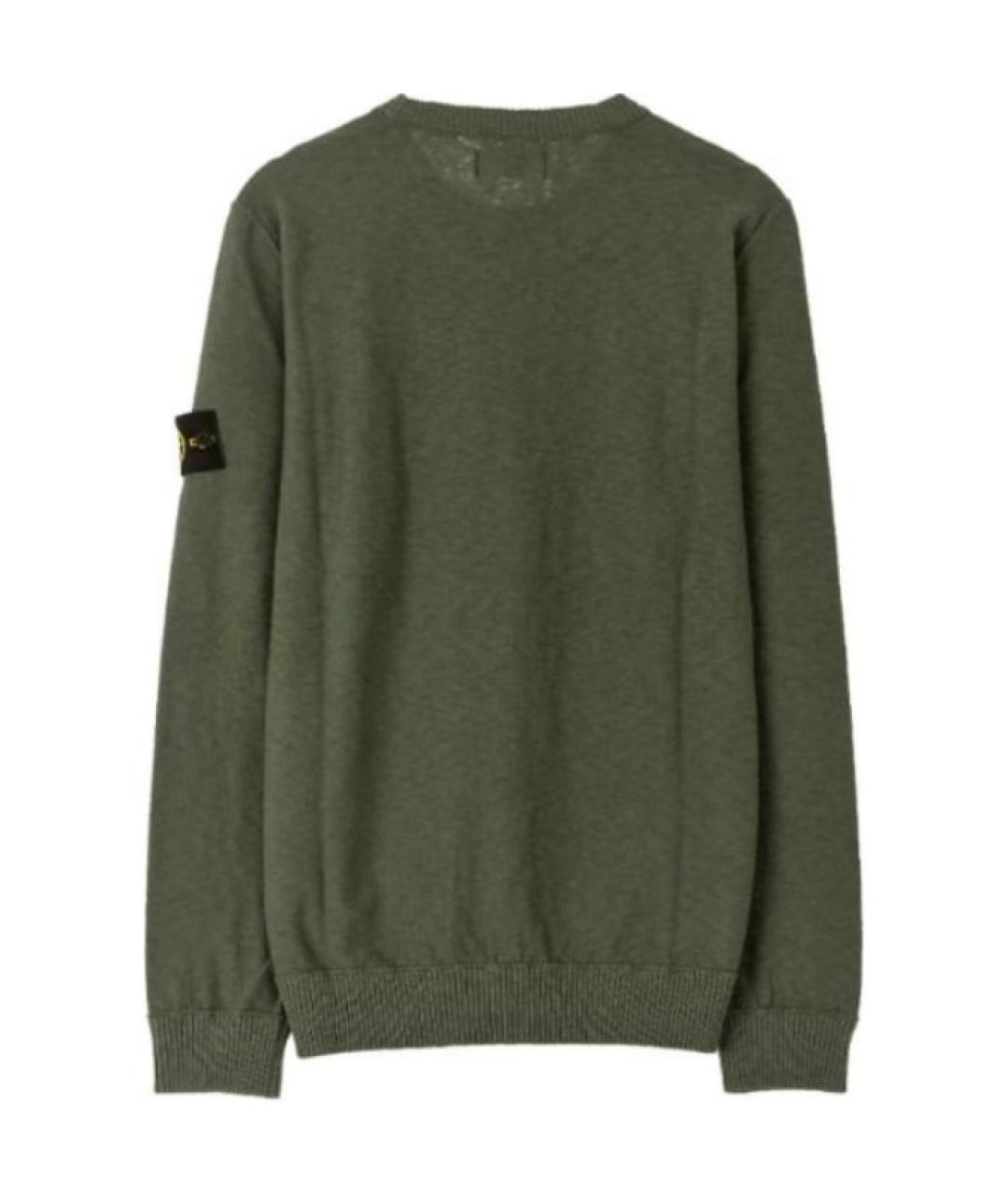 STONE ISLAND Зеленый джемпер / свитер, фото 2