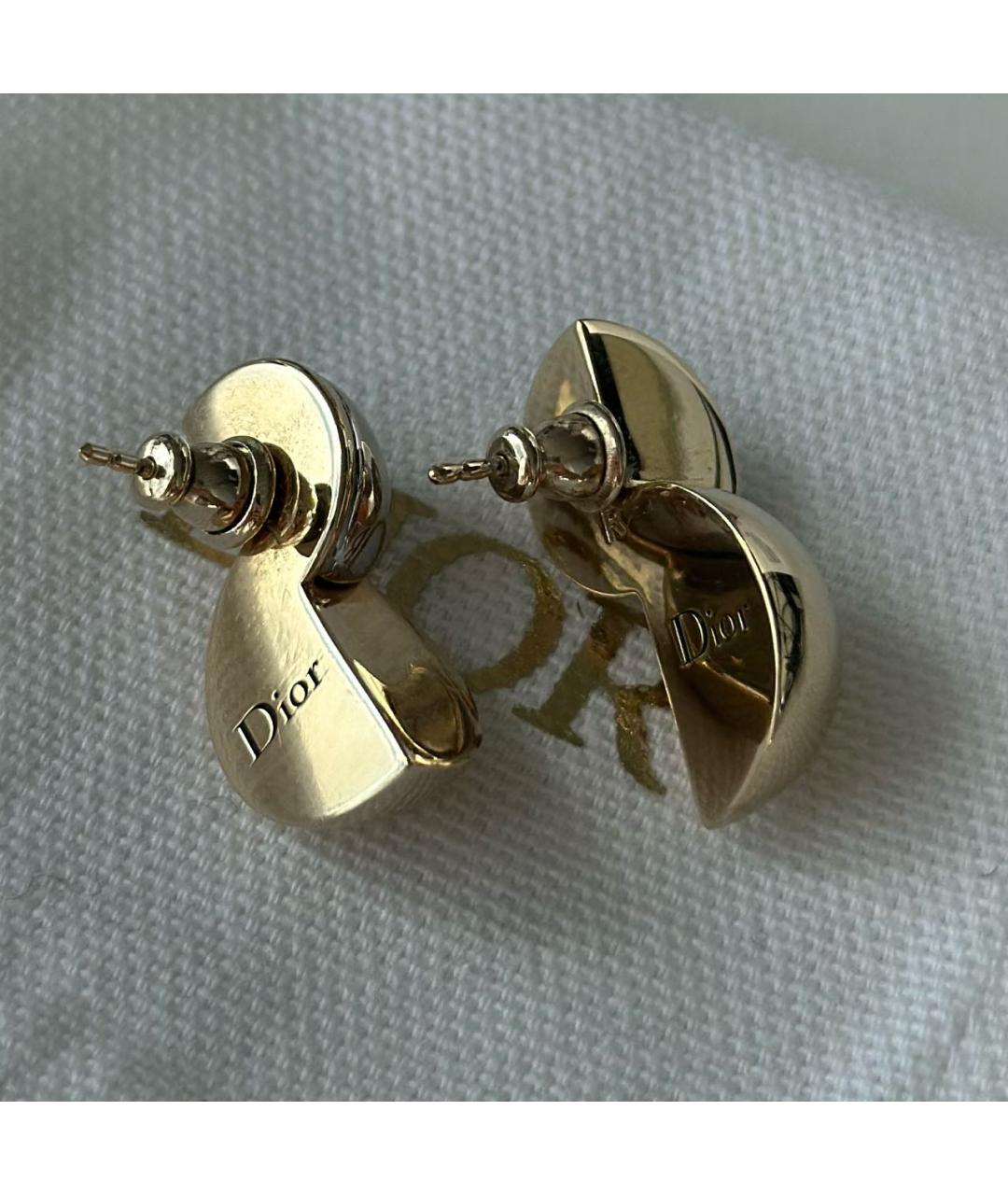 CHRISTIAN DIOR Серебряные металлические серьги, фото 3