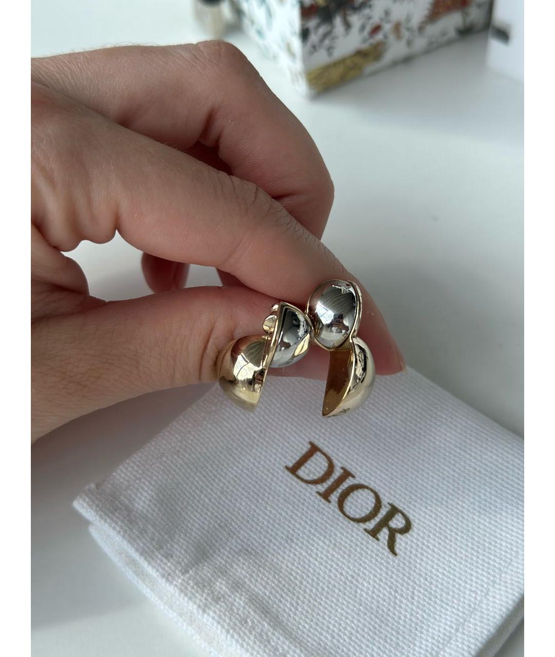 CHRISTIAN DIOR Серебряные металлические серьги, фото 5