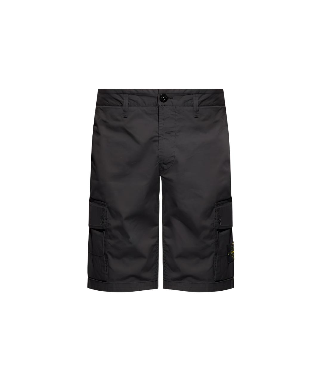 STONE ISLAND Черные шорты, фото 1
