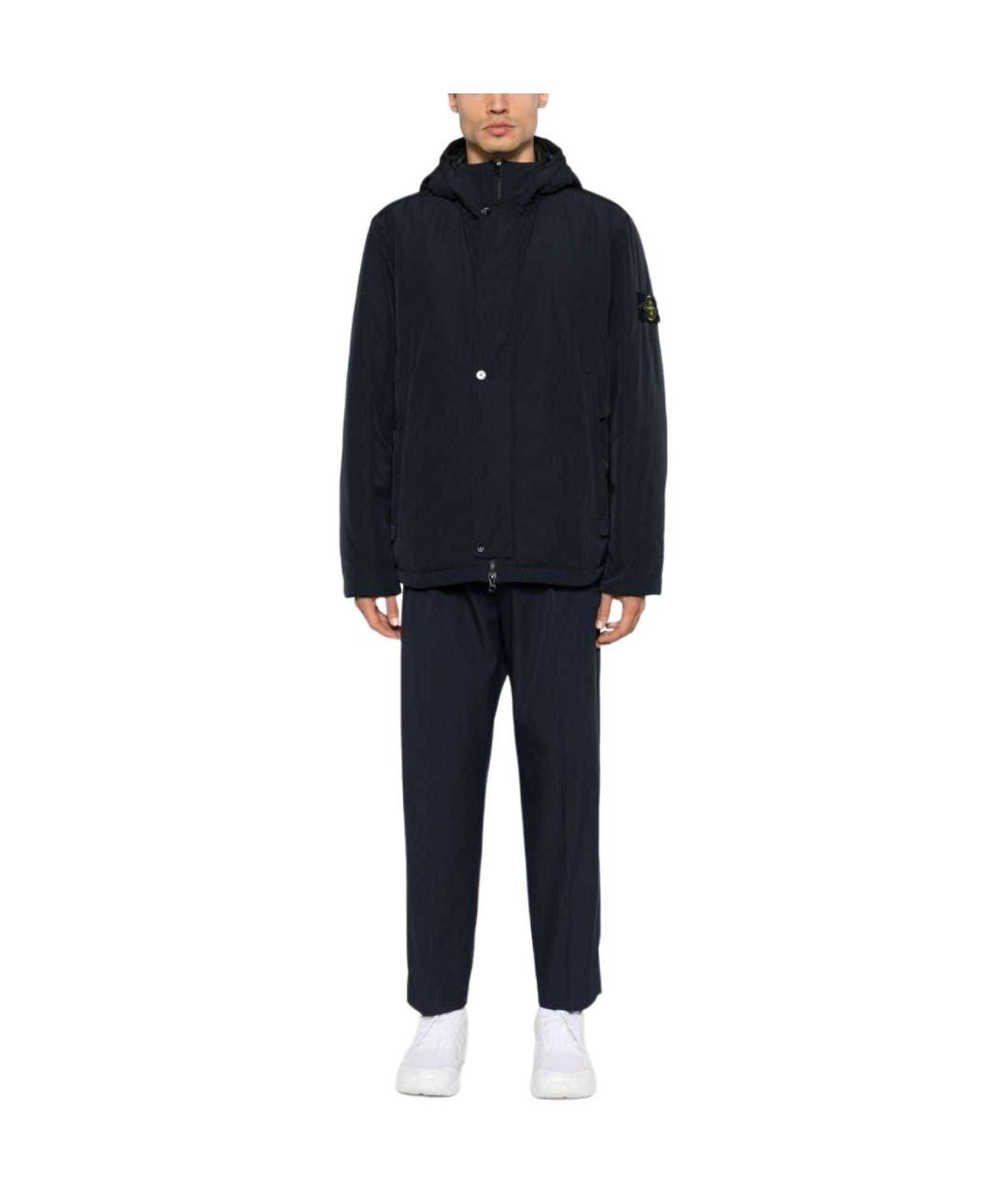 STONE ISLAND Темно-синяя куртка, фото 2