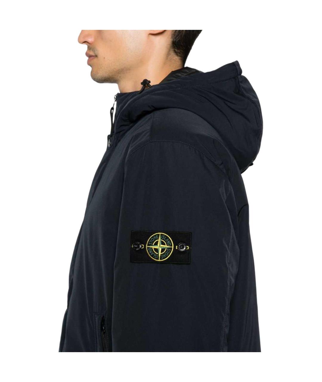 STONE ISLAND Темно-синяя куртка, фото 5