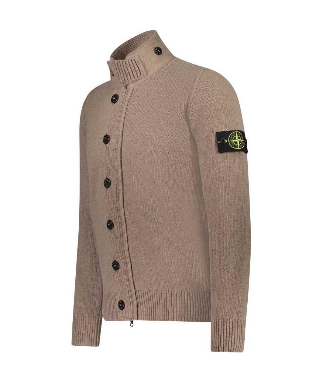 STONE ISLAND Коричневый кардиган, фото 3