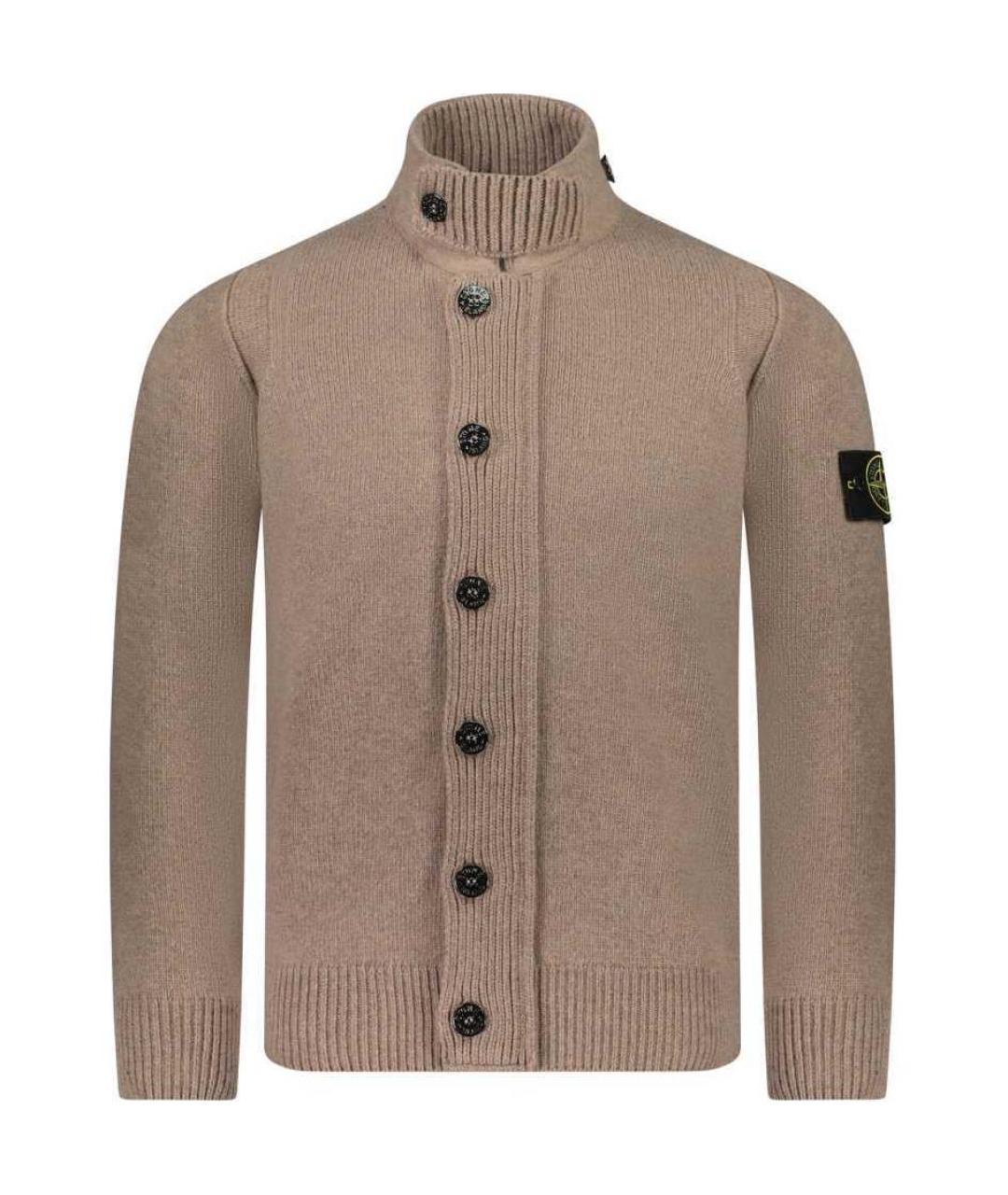 STONE ISLAND Коричневый кардиган, фото 1