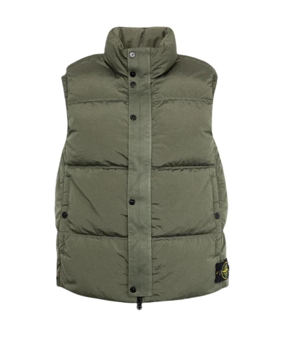 STONE ISLAND Зеленый жилет, фото 1