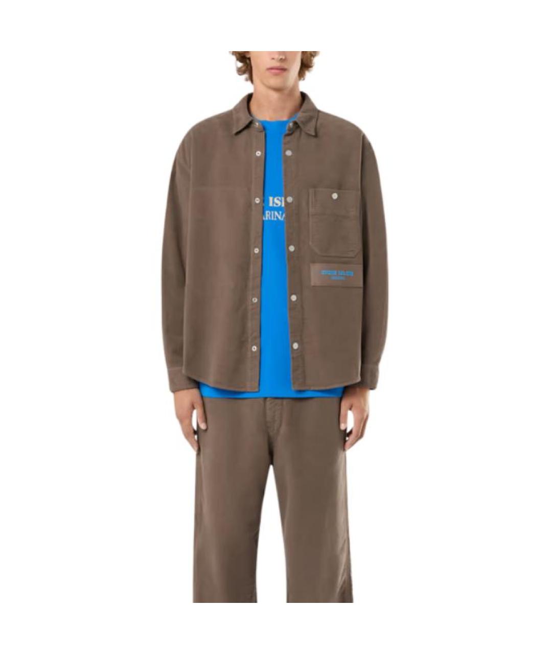 STONE ISLAND Синяя хлопковая футболка, фото 3
