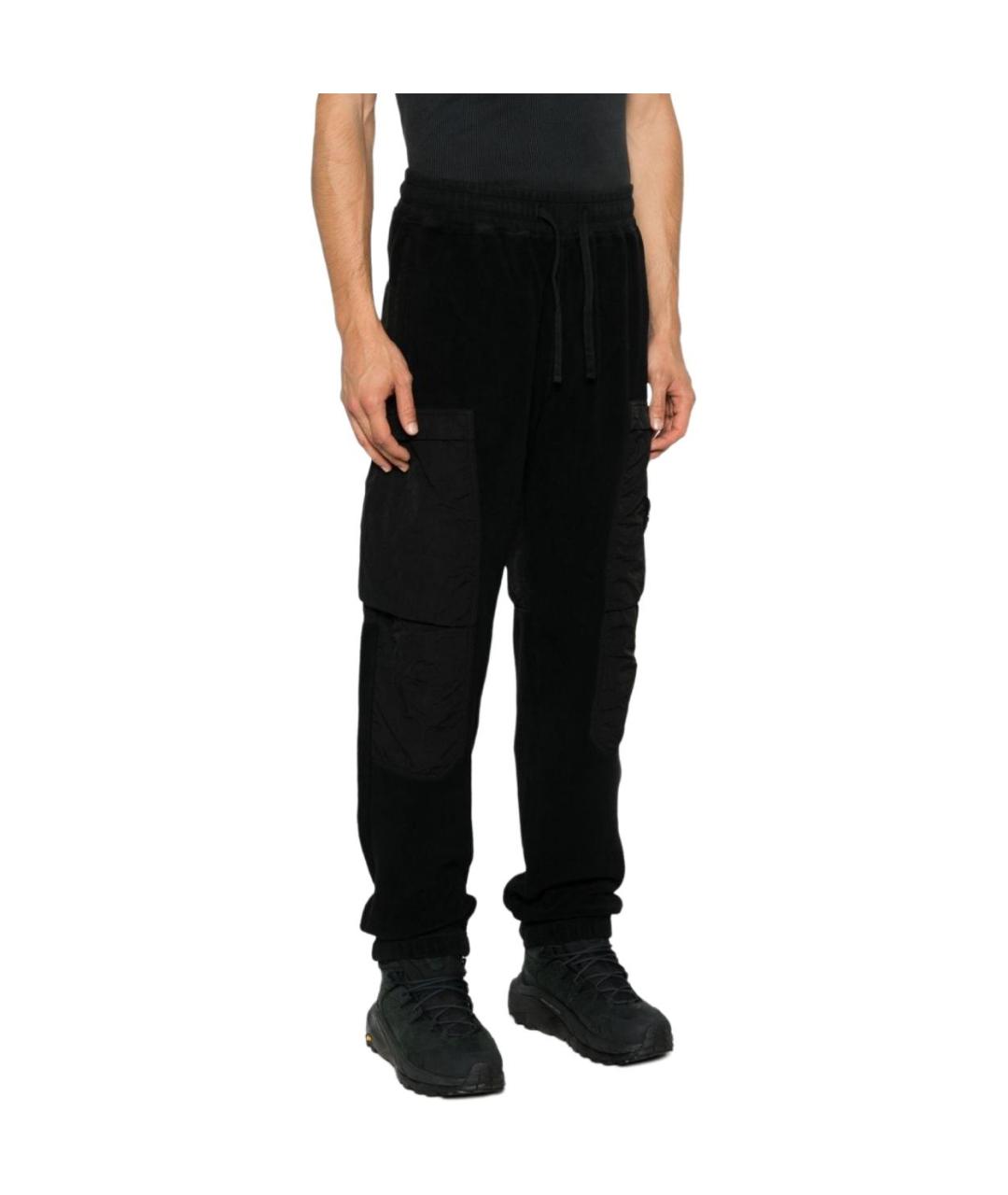STONE ISLAND Черные повседневные брюки, фото 4