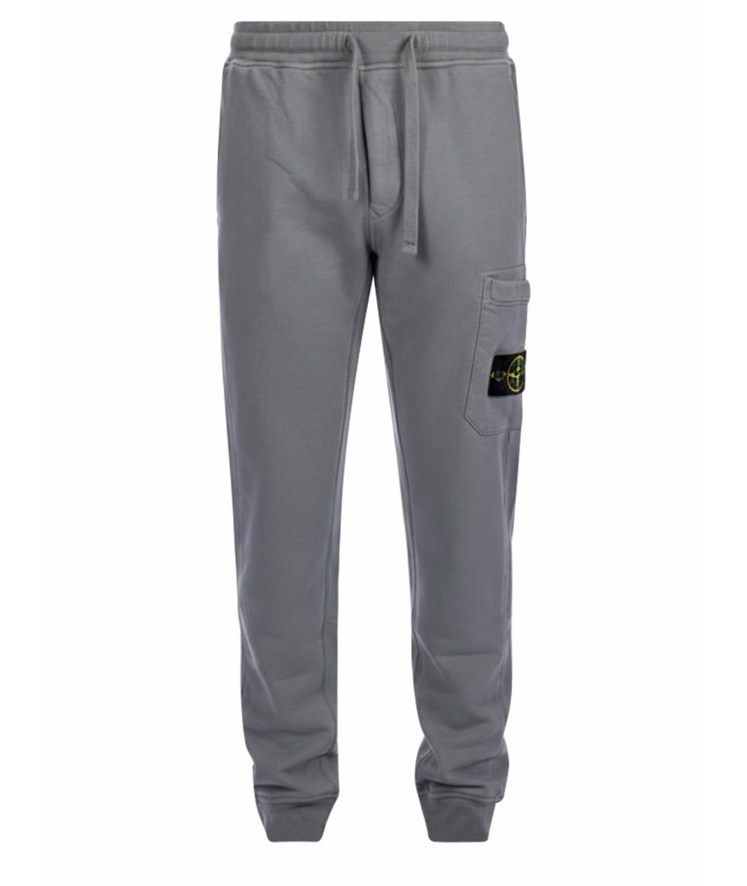 STONE ISLAND Серые повседневные брюки, фото 1