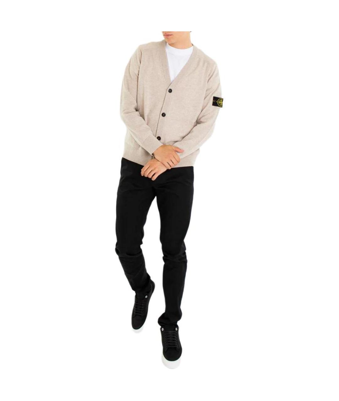 STONE ISLAND Бежевый кардиган, фото 3