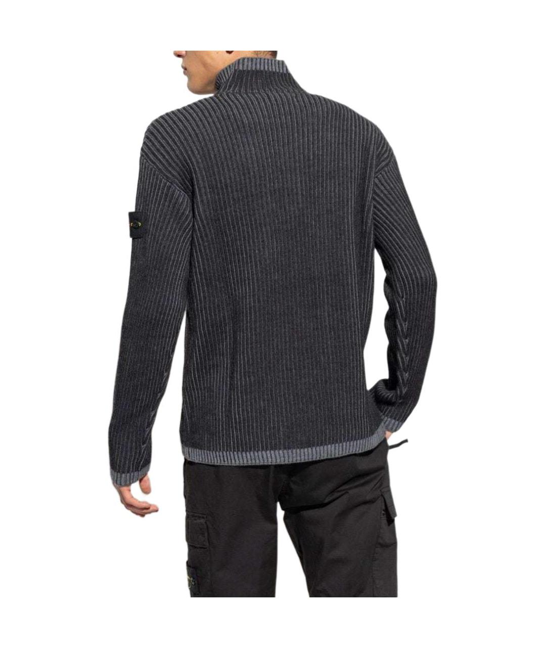 STONE ISLAND Серый джемпер / свитер, фото 5