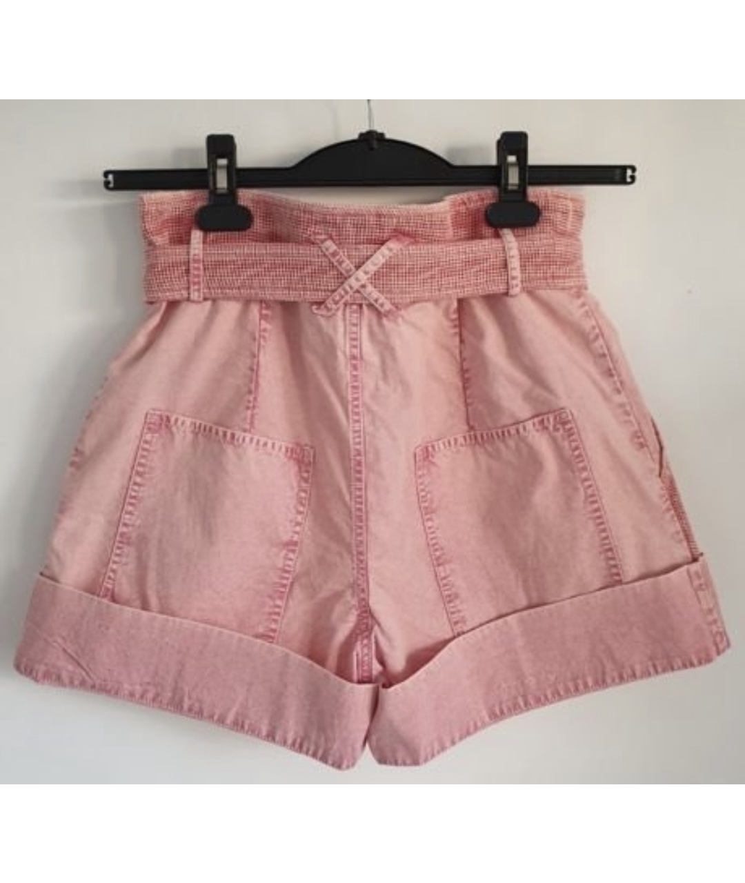 ISABEL MARANT Розовые хлопковые шорты, фото 7