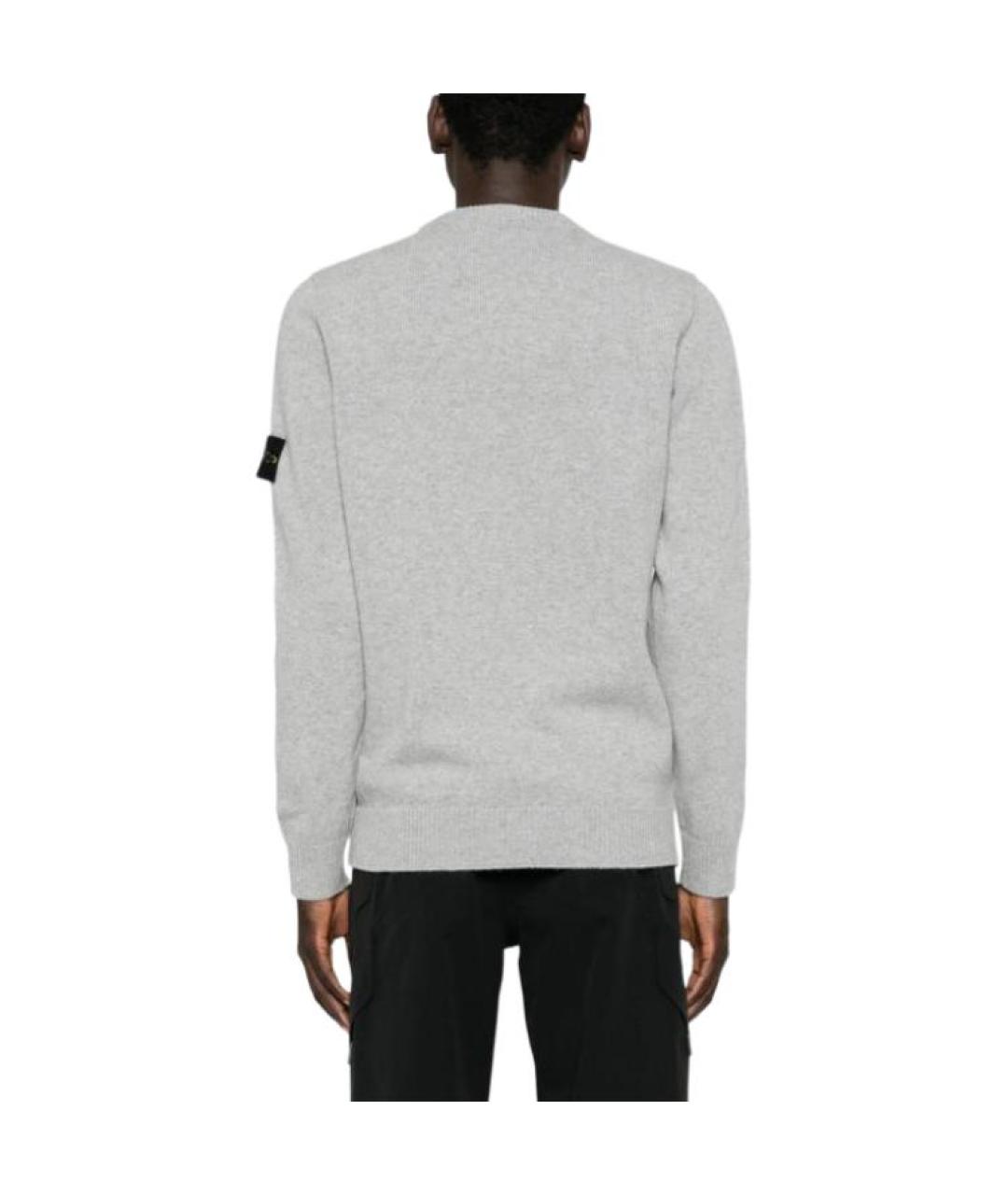 STONE ISLAND Серый джемпер / свитер, фото 5