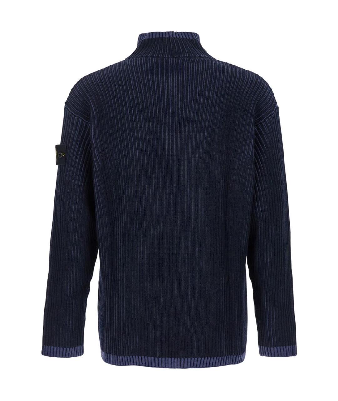 STONE ISLAND Темно-синий джемпер / свитер, фото 2