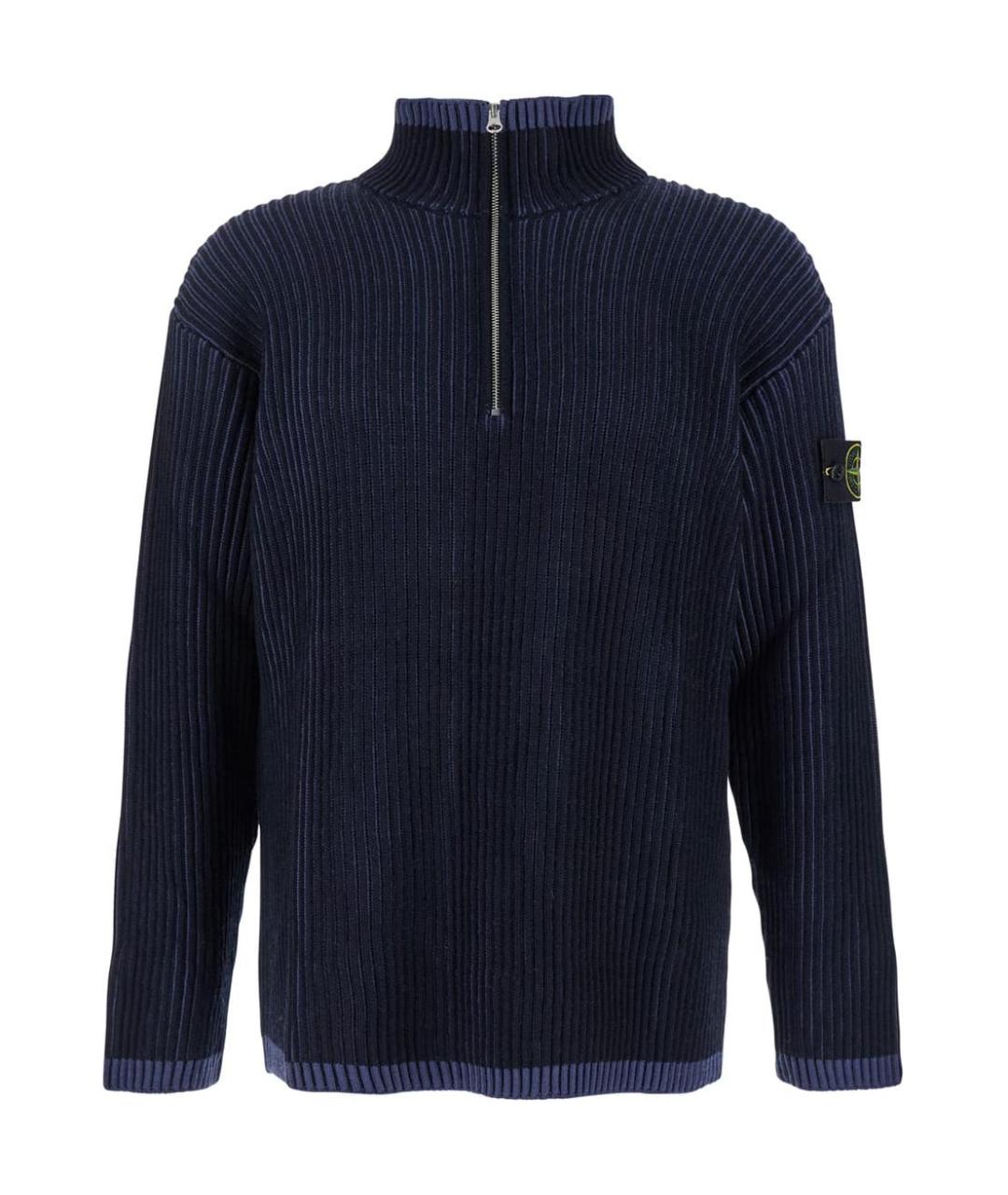 STONE ISLAND Темно-синий джемпер / свитер, фото 1