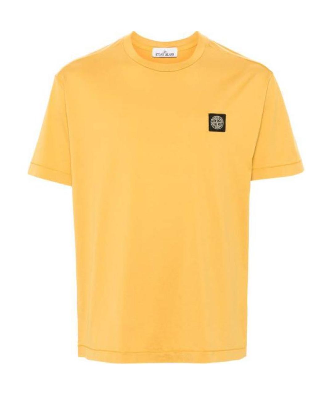 STONE ISLAND Желтая футболка, фото 1