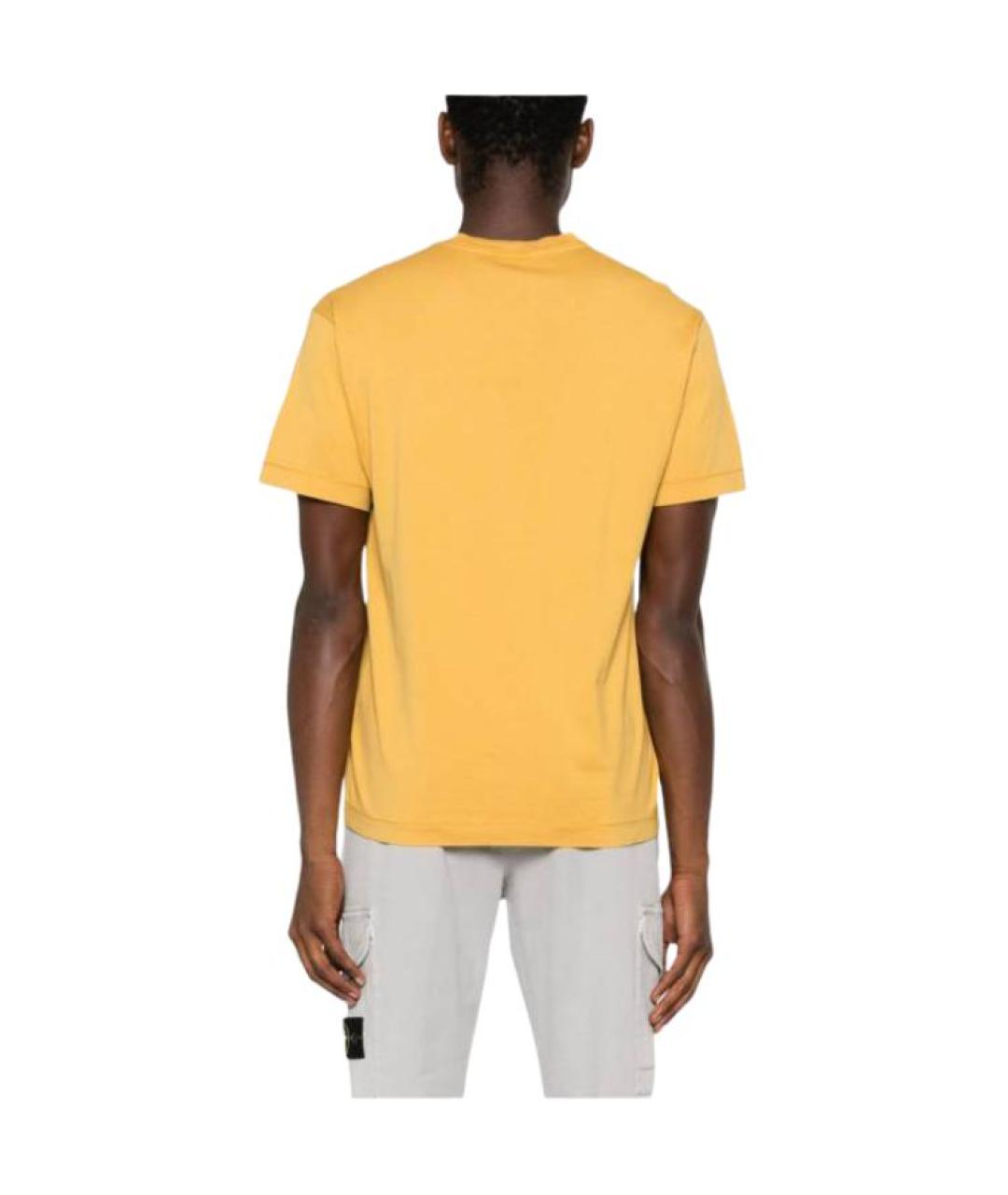 STONE ISLAND Желтая футболка, фото 4