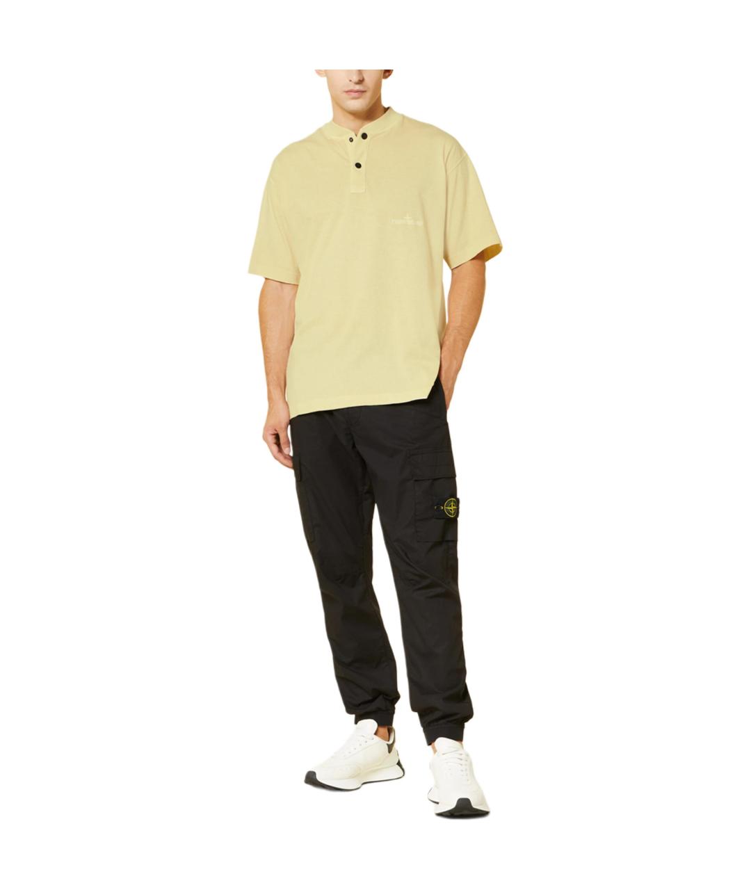 STONE ISLAND Желтая футболка, фото 2