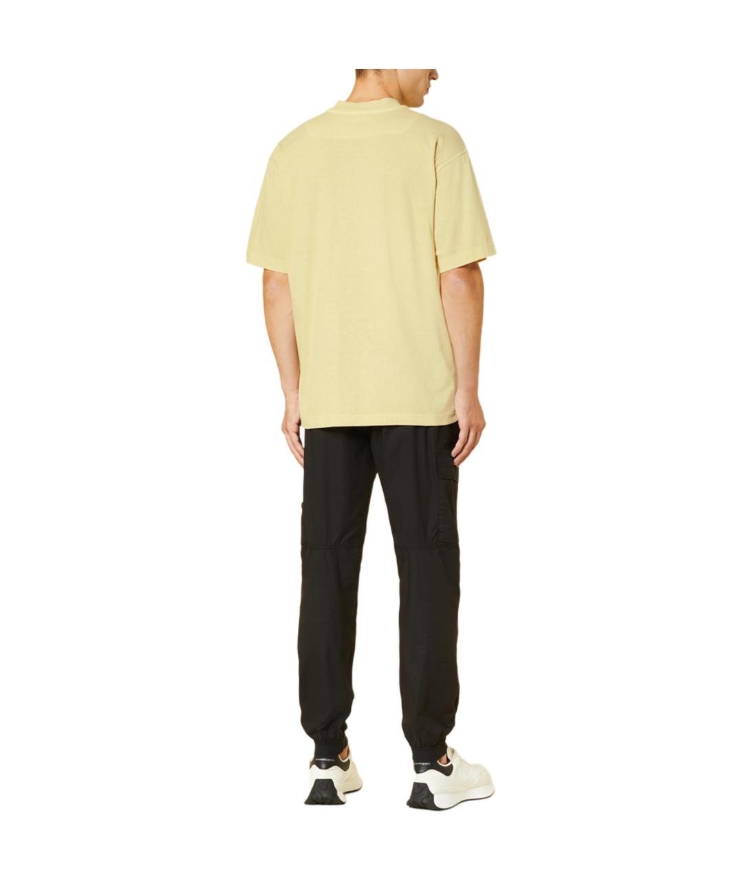 STONE ISLAND Желтая футболка, фото 3