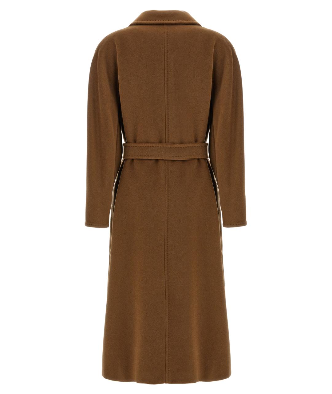 MAX MARA Коричневое шерстяное пальто, фото 2
