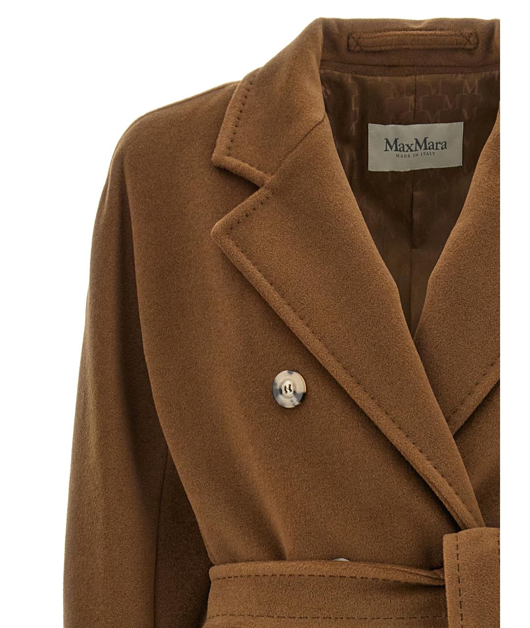 MAX MARA Коричневое шерстяное пальто, фото 3
