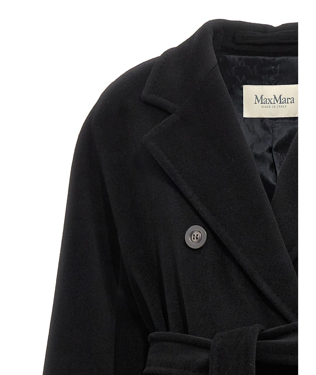 MAX MARA Черное шерстяное пальто, фото 3