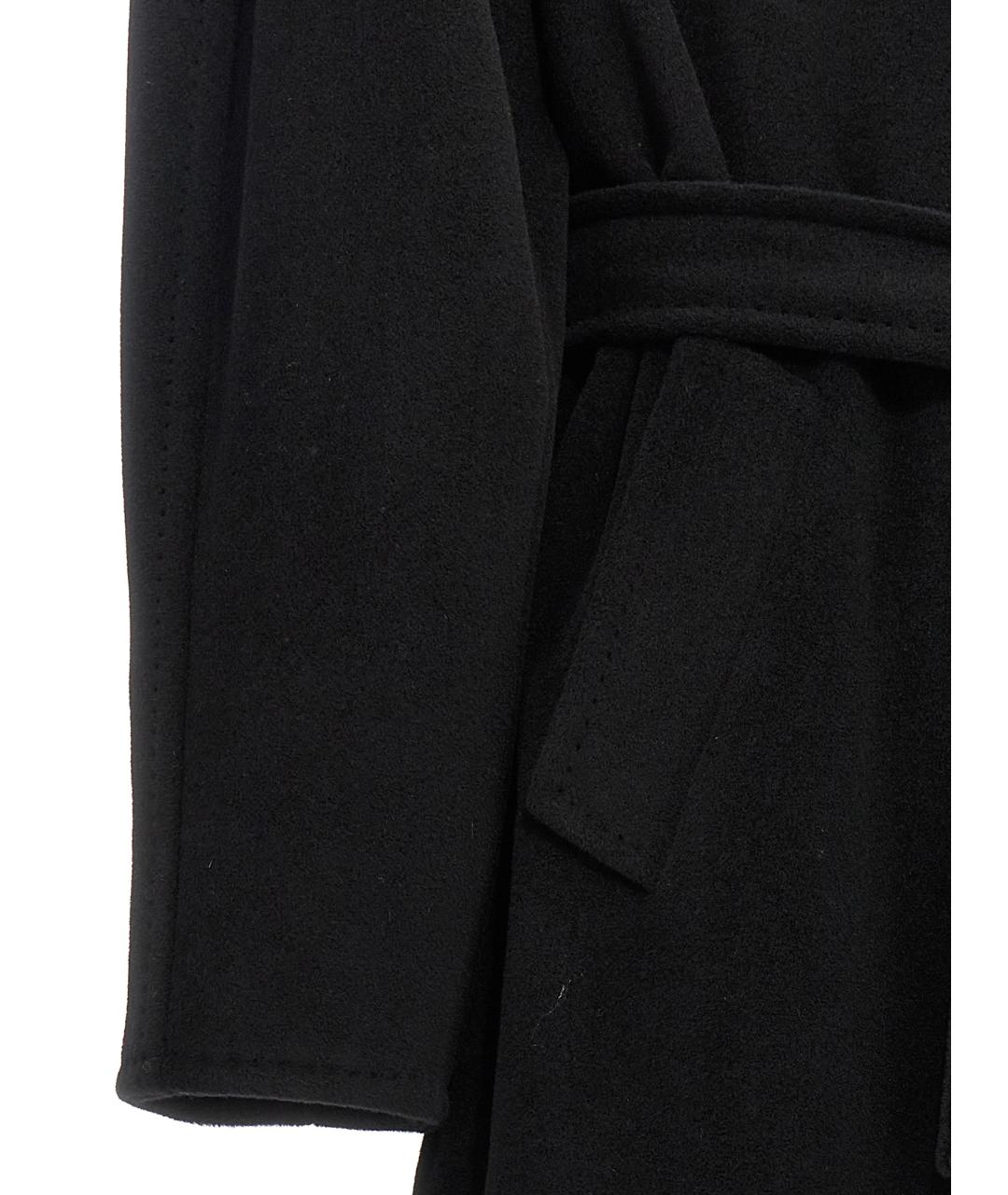 MAX MARA Черное шерстяное пальто, фото 4