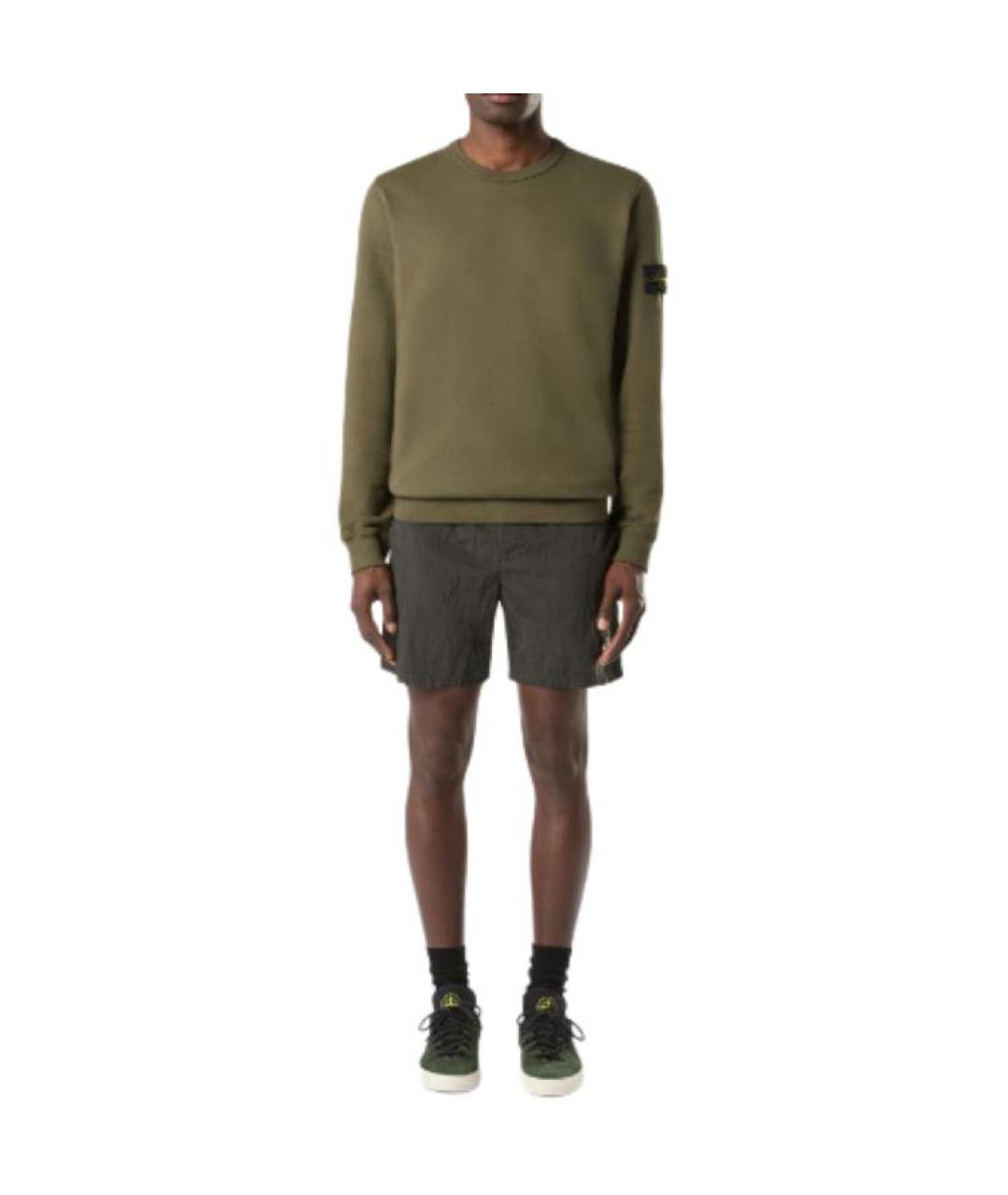 STONE ISLAND Серые шорты, фото 3