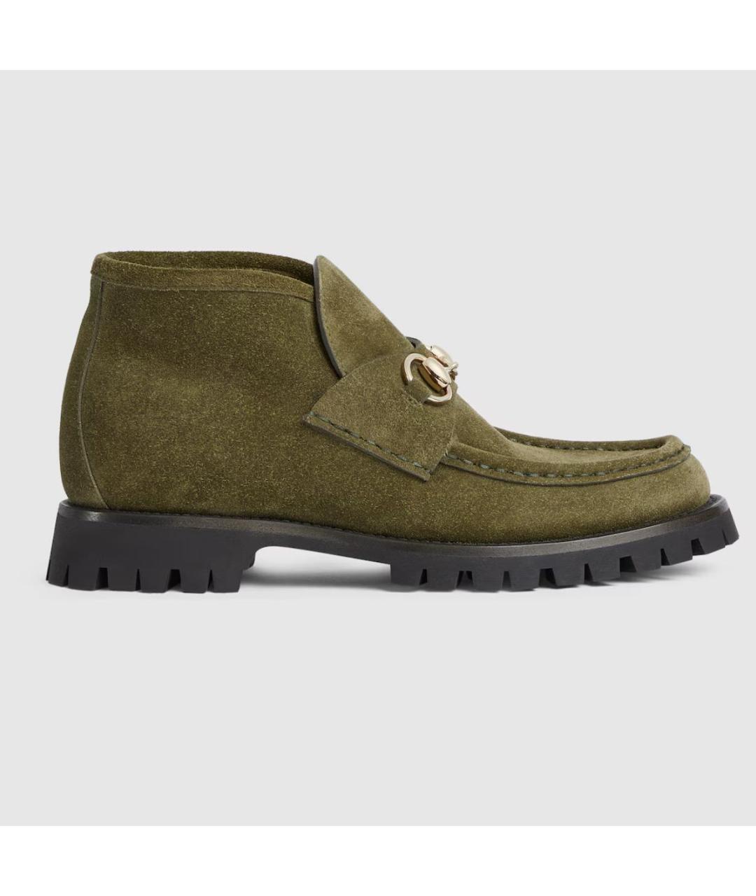 GUCCI Зеленые ботинки, фото 2