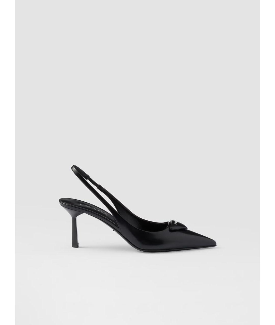 PRADA Черные кожаные туфли, фото 8