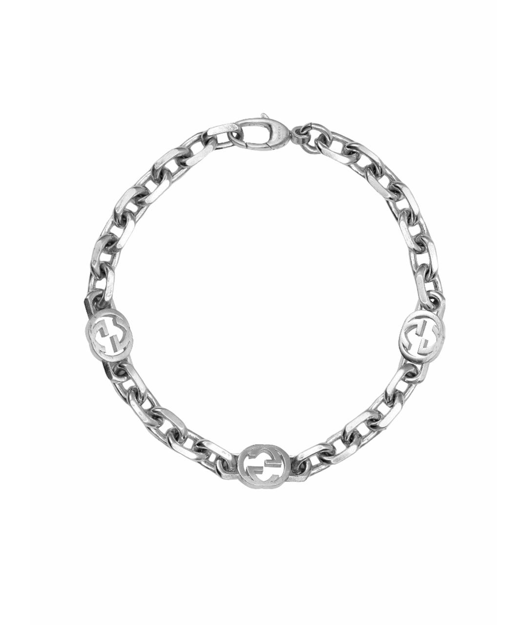 GUCCI Серебряный браслет, фото 8