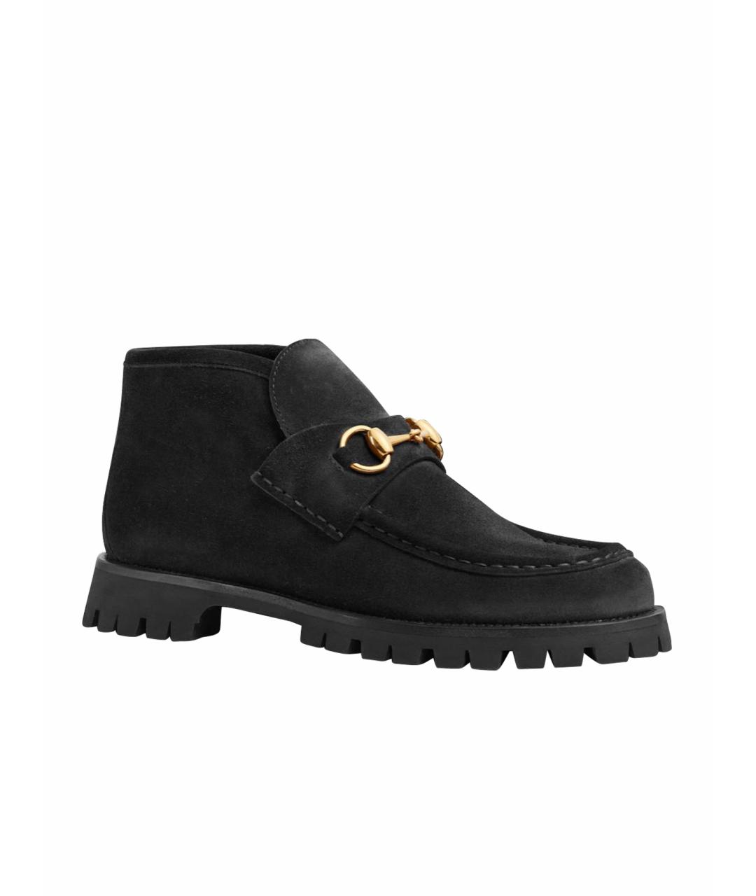 GUCCI Черные ботинки, фото 1