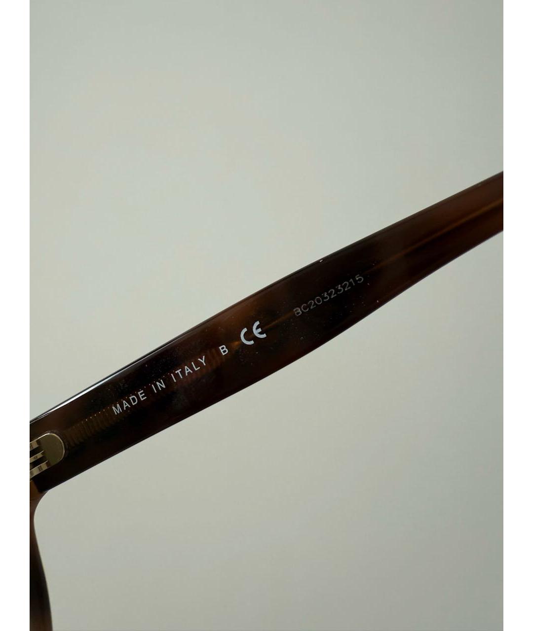 CHANEL Коричневые пластиковые солнцезащитные очки, фото 7