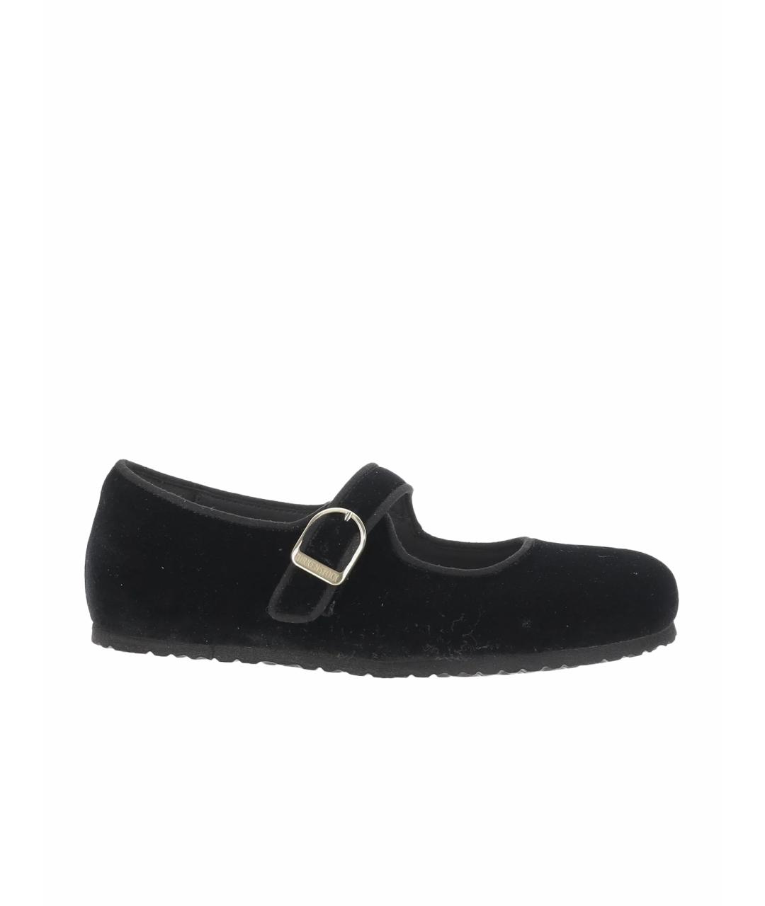 BIRKENSTOCK Черные замшевые балетки, фото 1