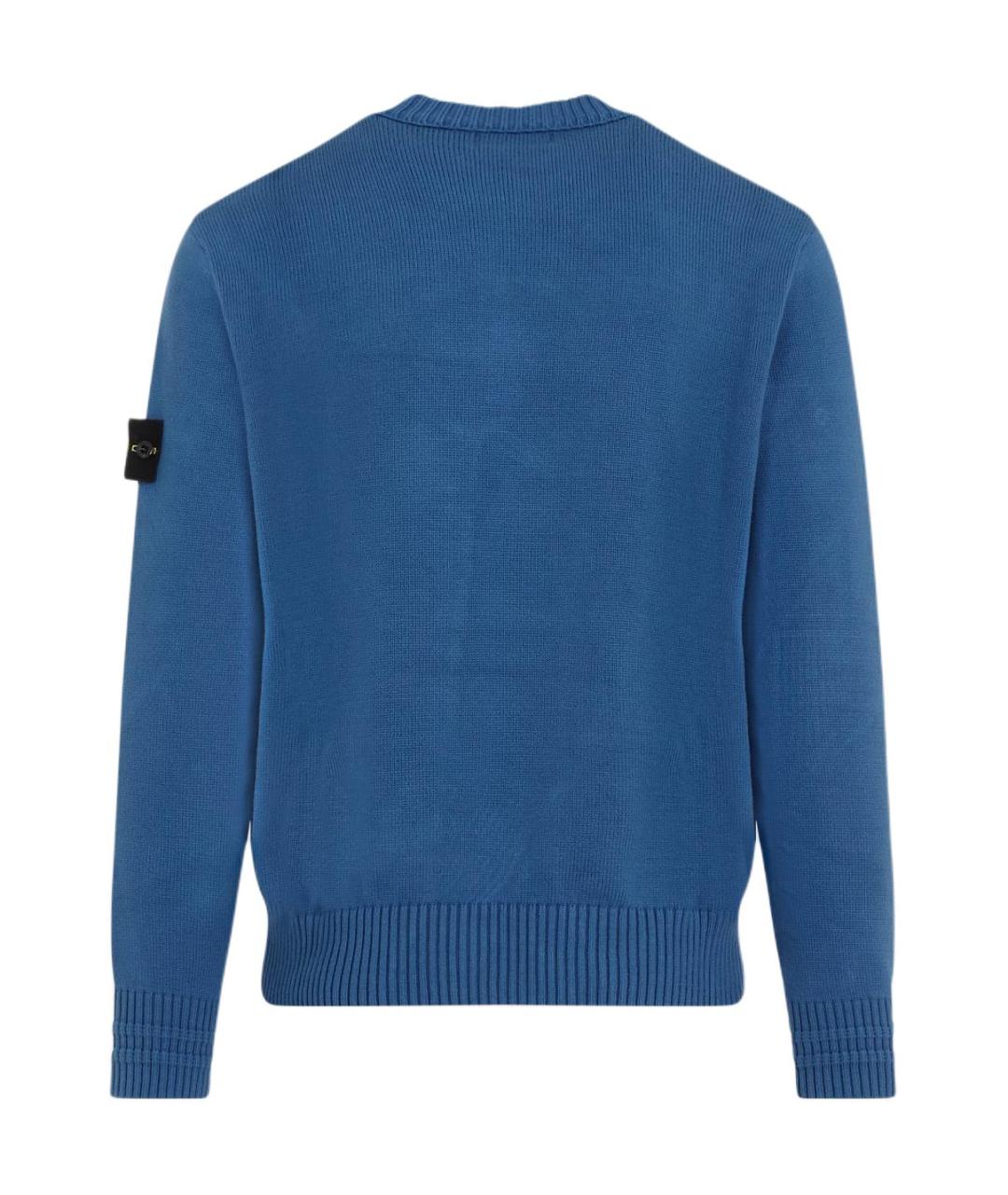 STONE ISLAND Синий джемпер / свитер, фото 2